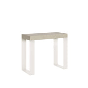 Consolle allungabile 90x40/196 cm Tekno Small Cashmere telaio Bianco