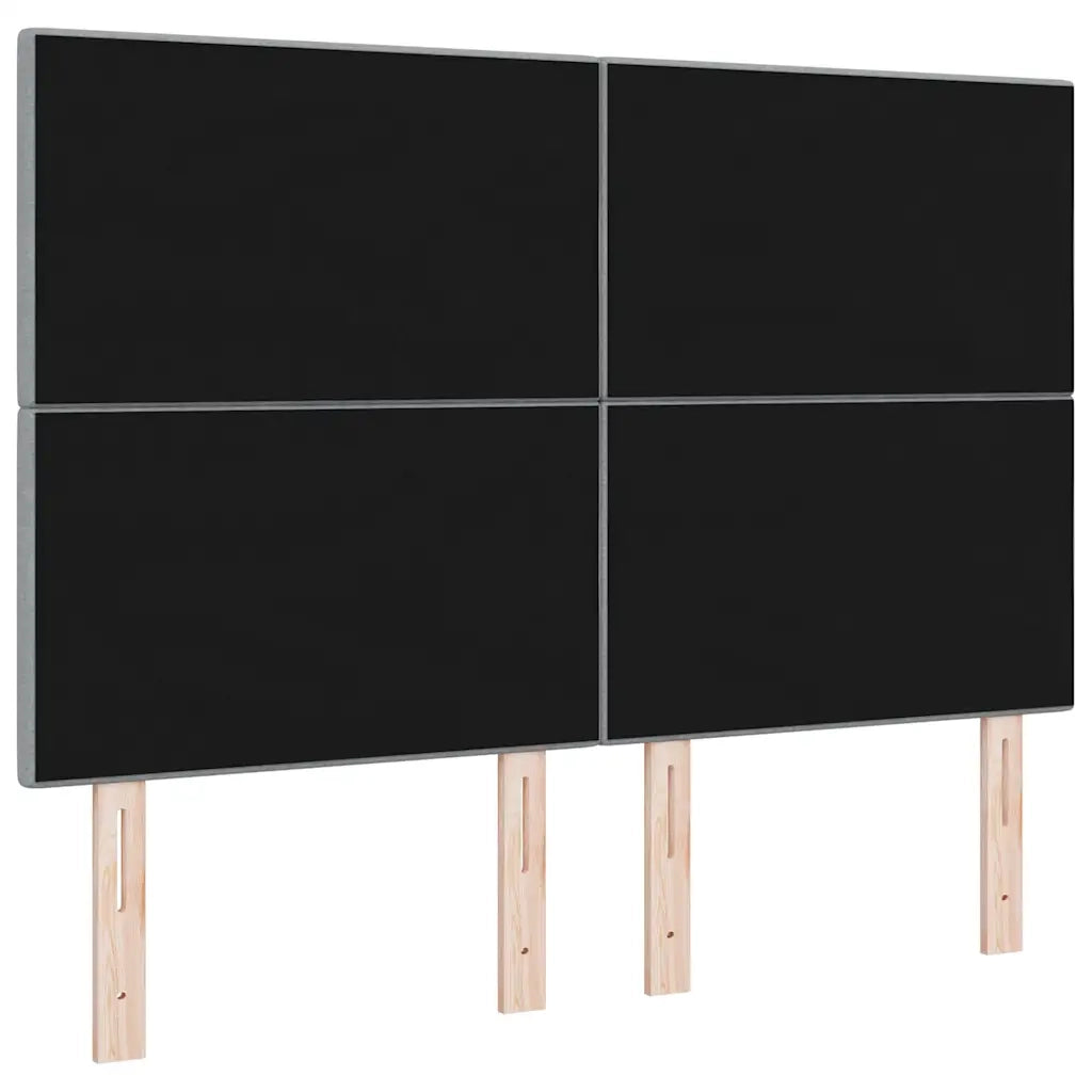 Testiera LED con strisce LED Grigio chiaro 160 cm Tessuto 3338436