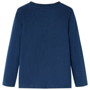 Maglietta per Bambini Maniche Lunghe Blu Marino 104