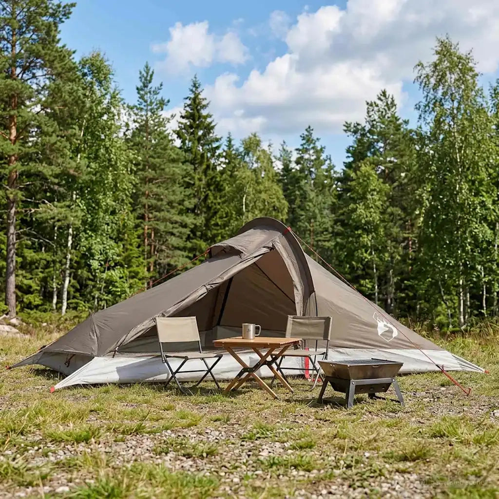 Tenda da backpacking Marrone e Grigio 2 persone