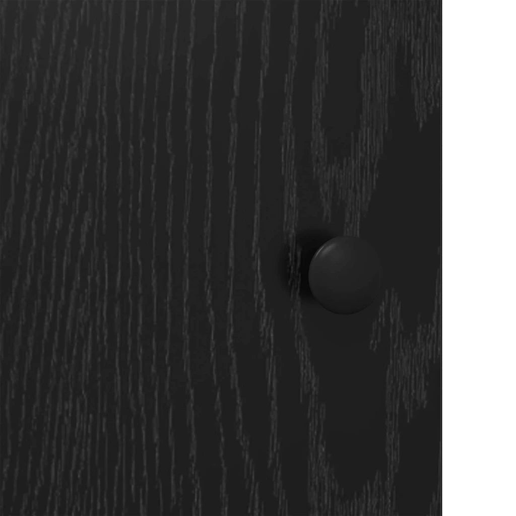 Credenza | Madia | Buffet da pranzo | Armadio da pranzo Rovere Nero 62 x 32 x 106,5 cm Legno multistrato