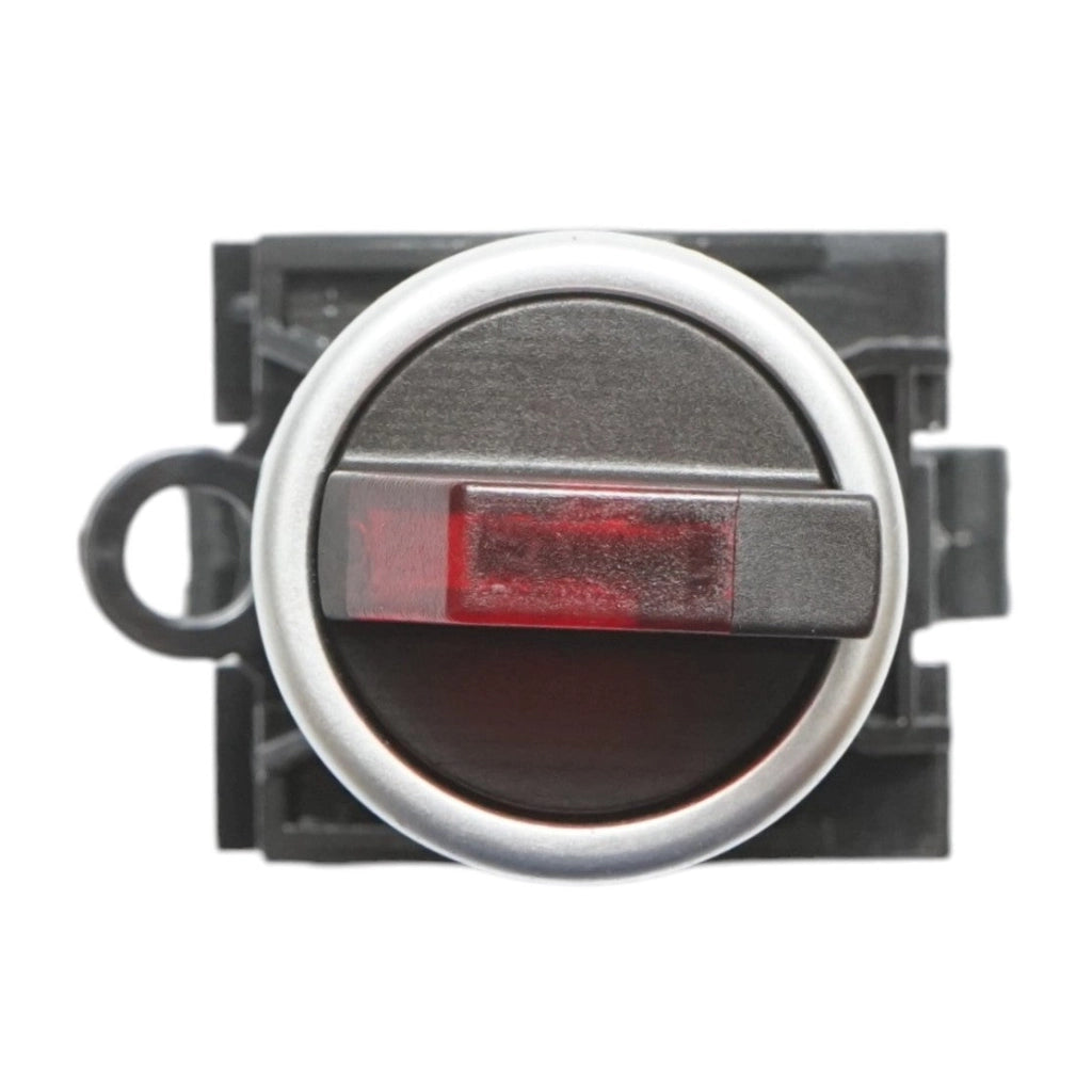 Selettore luminoso 220V AC LED rosso con 2 posizioni 1NO+1NC, 10A/600V AC, 1A/250V DC LA42 Breckner Germany