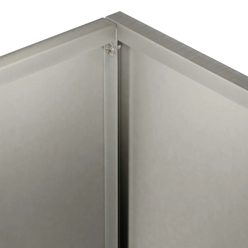 Vaso da giardino Argento 80 x 30 x 50 cm Acciaio Inox 8005604