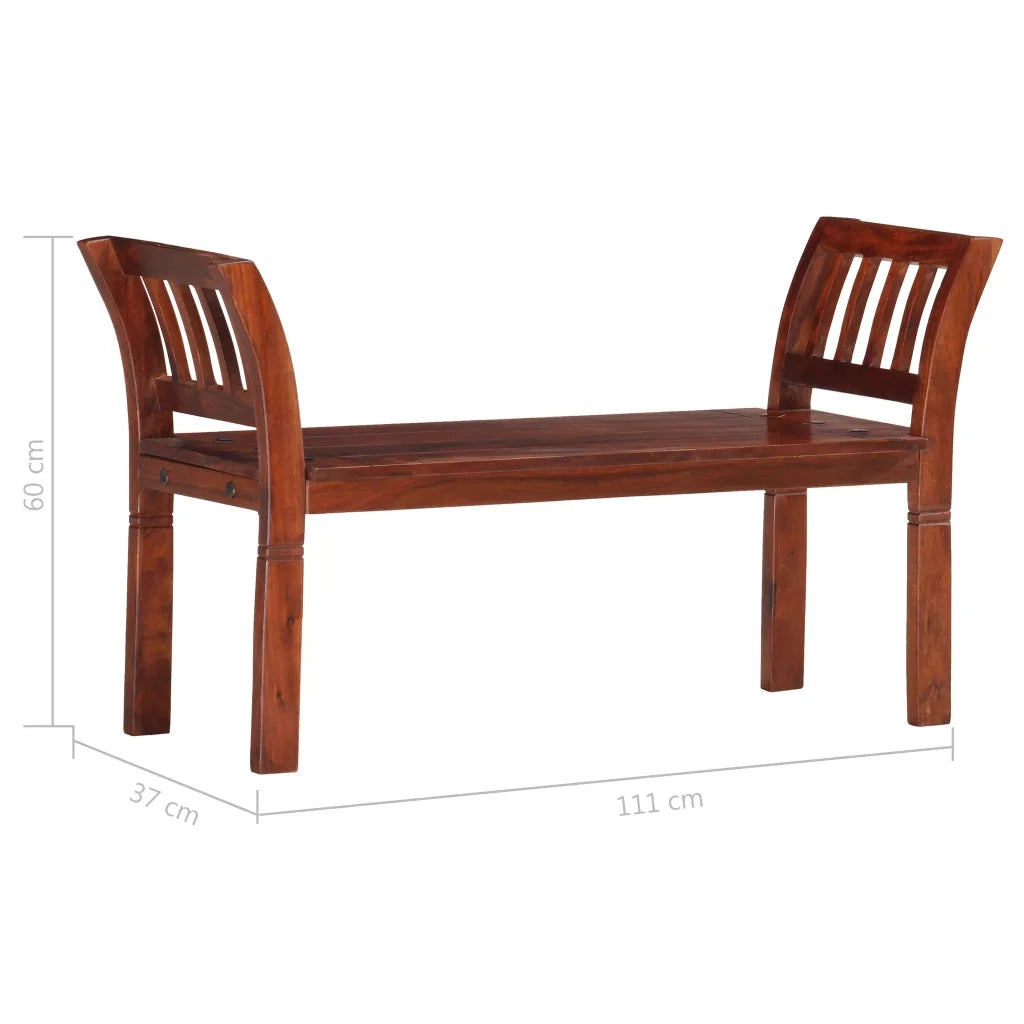 Panca 111 cm in Legno Massello di Acacia CFW5878451