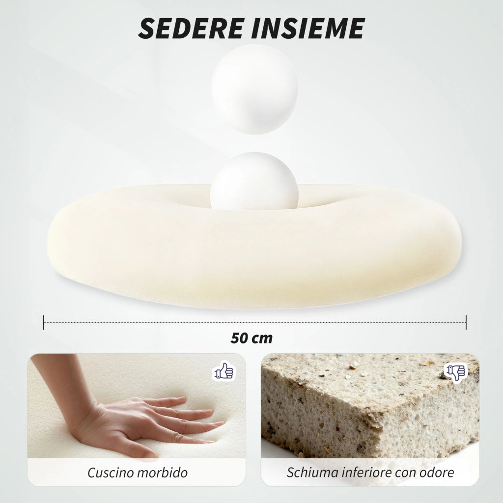Sedia da Ufficio Ergonomica con Schienale a Rete e Braccioli ¨C Minimal ¨C Grigio