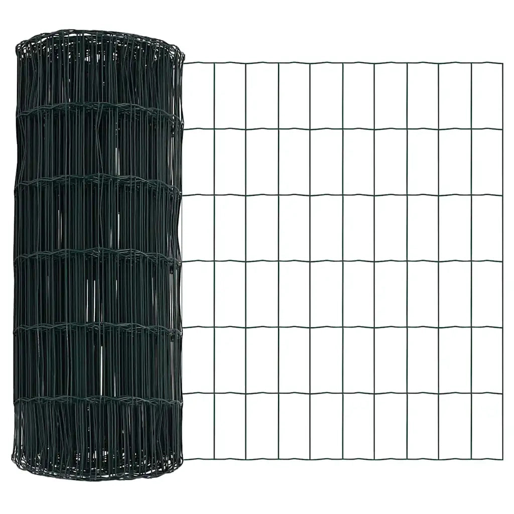Recinzione con Posto Verde 0,8 x 25 m Acciaio e PVC 3350323