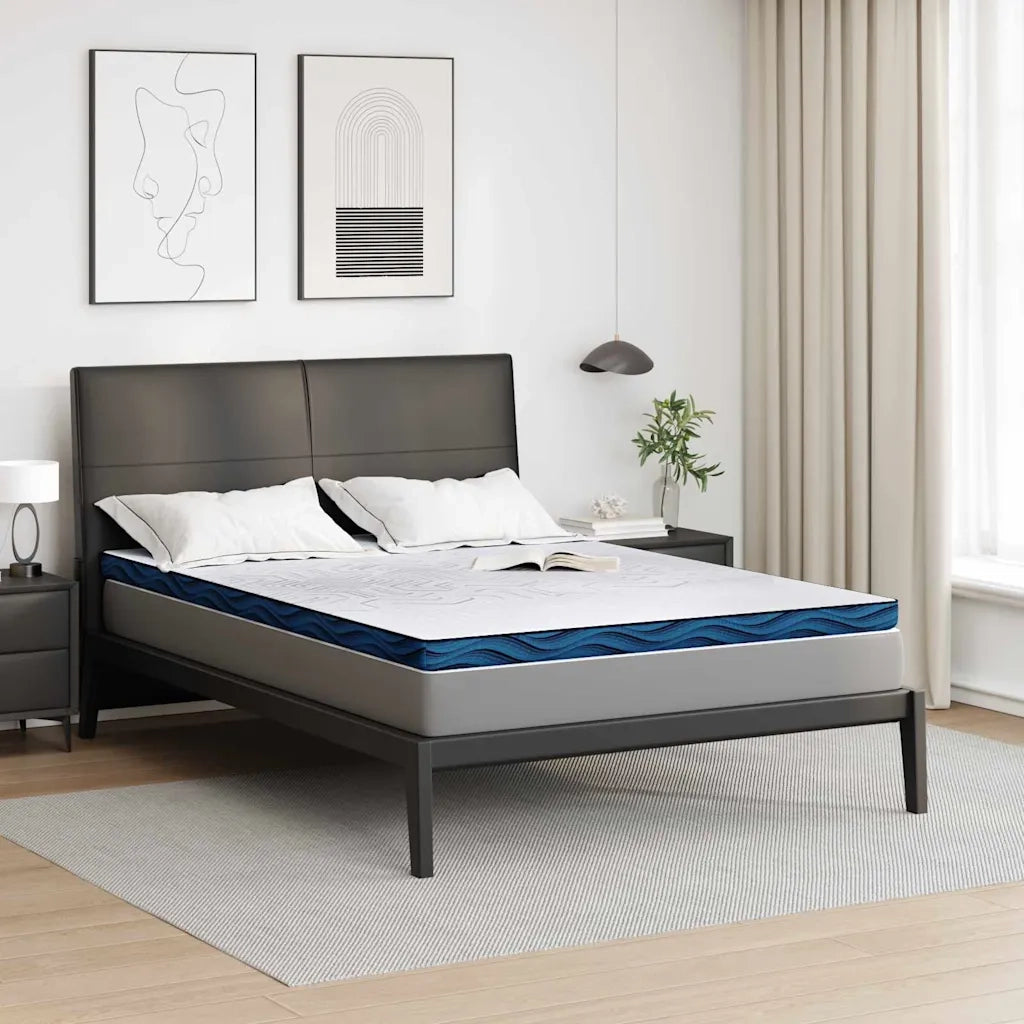 Topper per materasso Bianco 160 x 200 cm Tessuto Jacquard 4106272