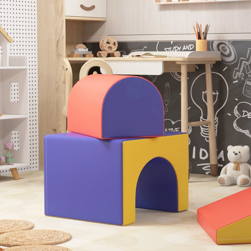 Set 4 blocchi morbidi per arrampicata e scivolo ¨C Minimal ¨C Multicolore