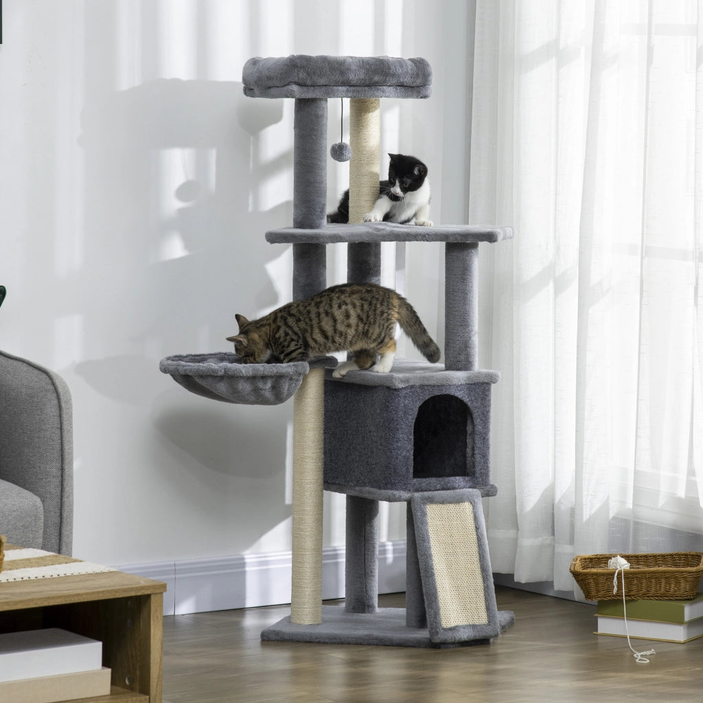 Arbre ¨¤ chat con piattaforme e grattatoi ¨C Minimal ¨C grigio