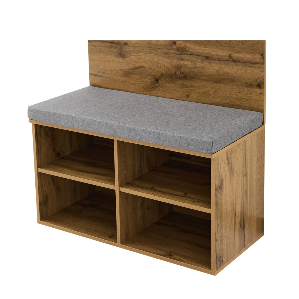 Set ingresso compatto con panca portascarpe e appendiabiti