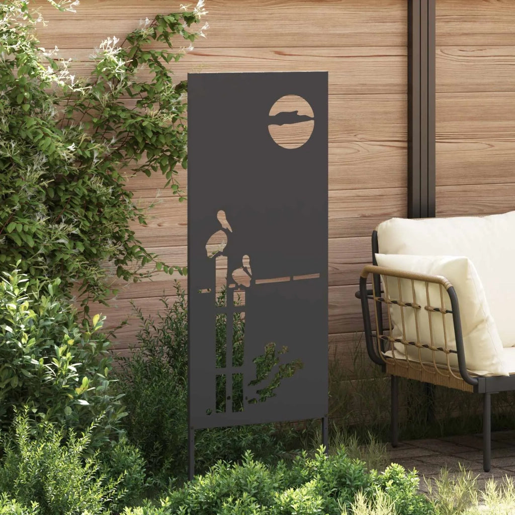 Schermo per privacy in giardino Traforo Nero 50 x 140 cm 876315