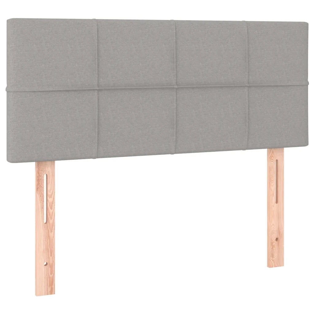 Giroletto a Molle con Materasso Grigio Chiaro 90x200 cm Tessuto 3126773