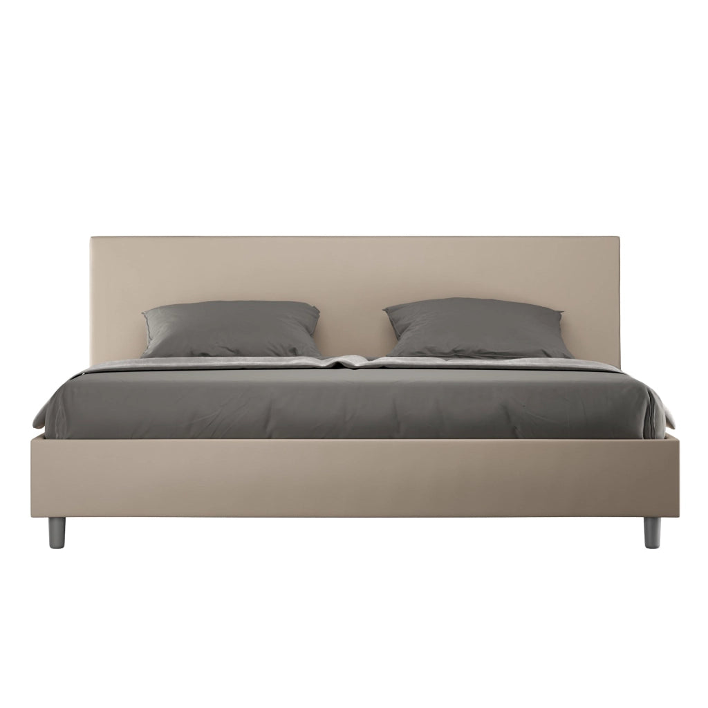 Letto Matrimoniale 160x200 cm con Rete e Contenitore Adele Tortora