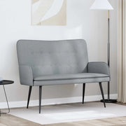 Divano a 2 Posti Grigio chiaro 115 x 61 x 87 cm Tessuto 42028902