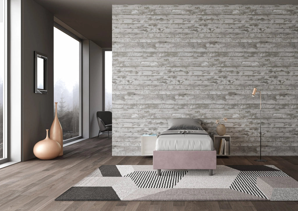 Letto Singolo Sommier 90x200 cm con Rete Azelia Glicine