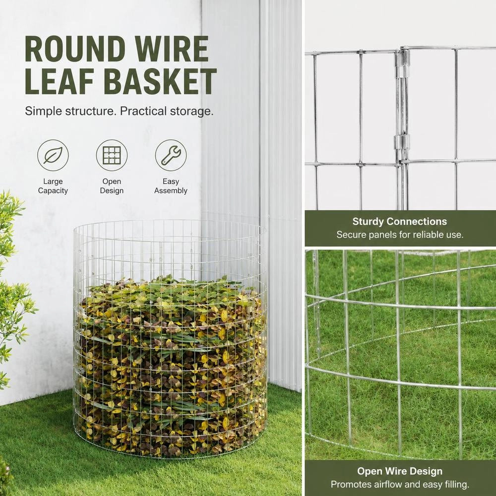 Garden Composter 100x100 Cm Galvanized Steel