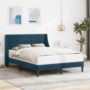 Struttura del letto con testiera Blu 140 x 200 cm Velluto 42027435