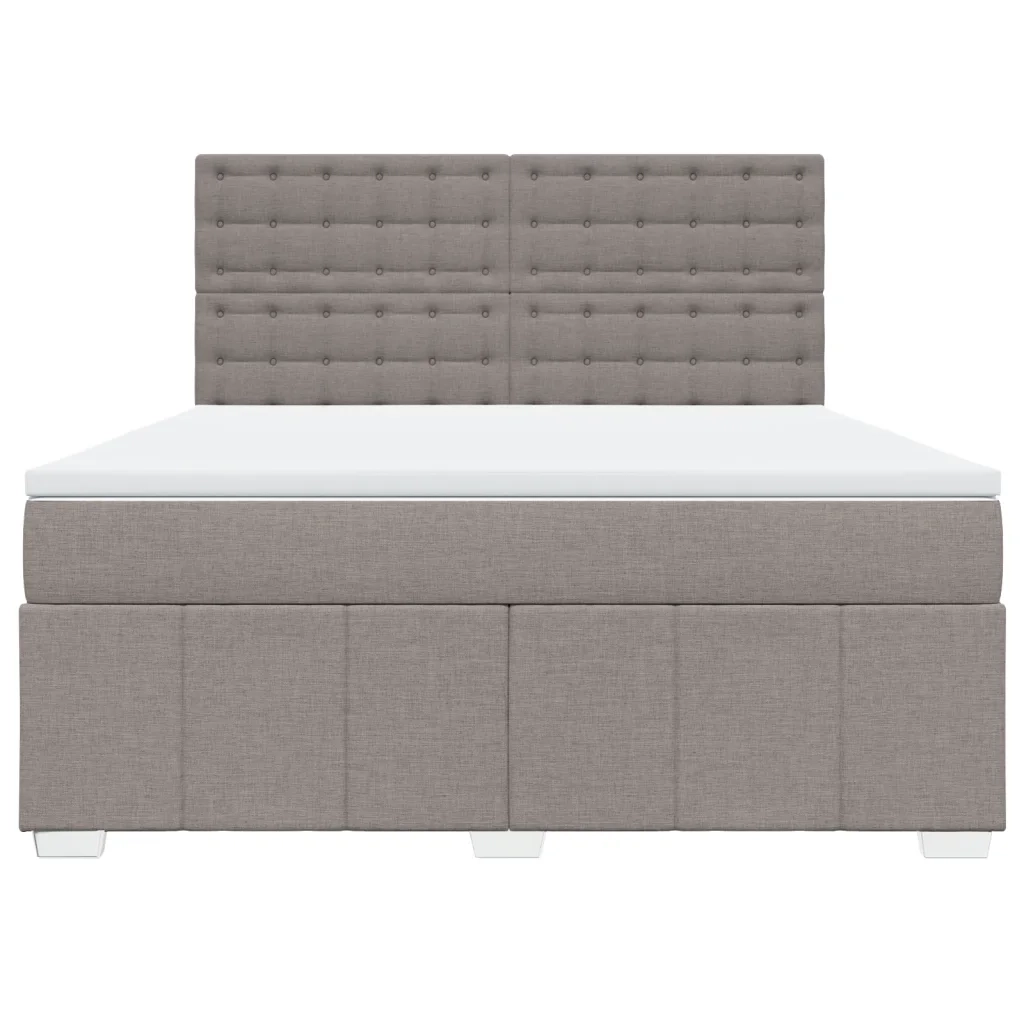 Giroletto a Molle con Materasso Tortora 180x200 cm in Tessuto 3294065