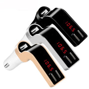 Trade Shop - Vivavoce Mod.590 Trasmettitore Bluetooth Mp3 Usb Sd Fm Auto Telecomando Display -