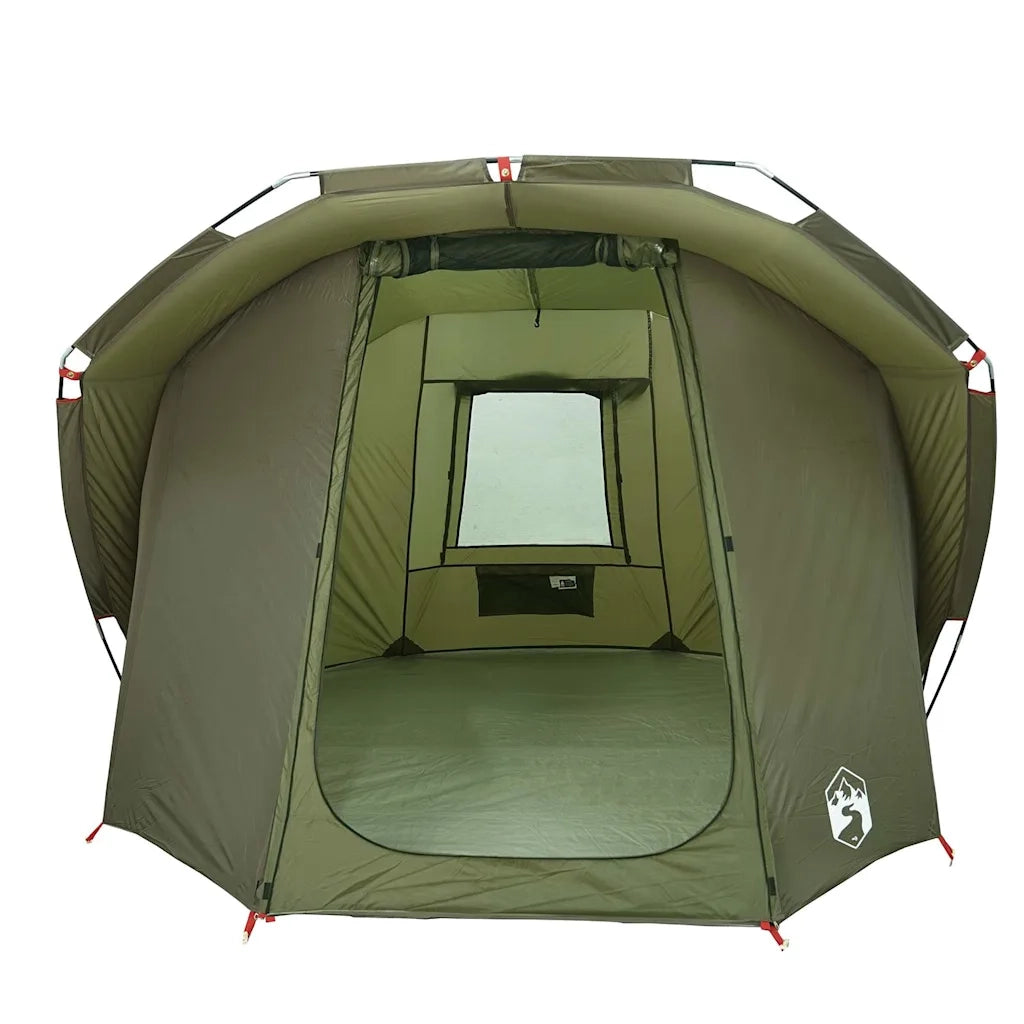 Tenda da Pesca per 4 Persone Verde Oliva Impermeabile