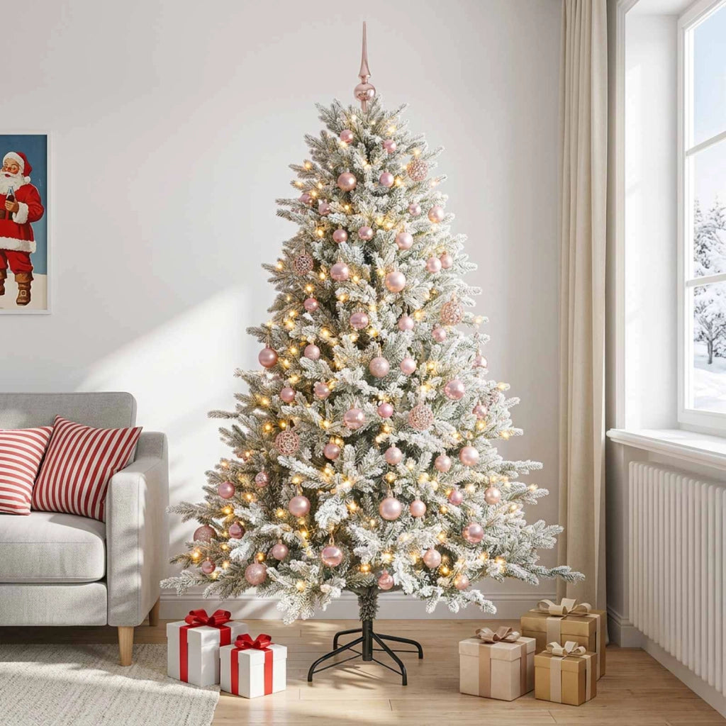 Albero di Natale artificiale con palline 240 cm 300 LED 3466641