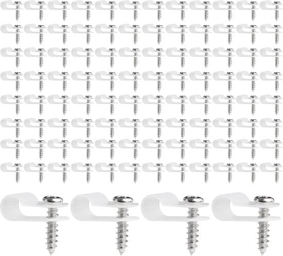Klemme per cavi in plastica - 100 pezzi - 6,4 mm