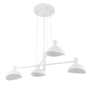 Lampada a sospensione Artis bianca 4 luci E14 Sigma