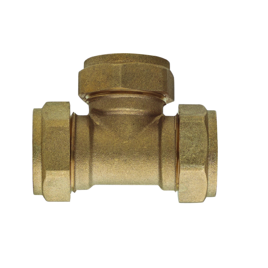 RACCORDO A TEE FFF A COMPRESSIONE PER RAME- Diam. 14- RB- pezzi 1
