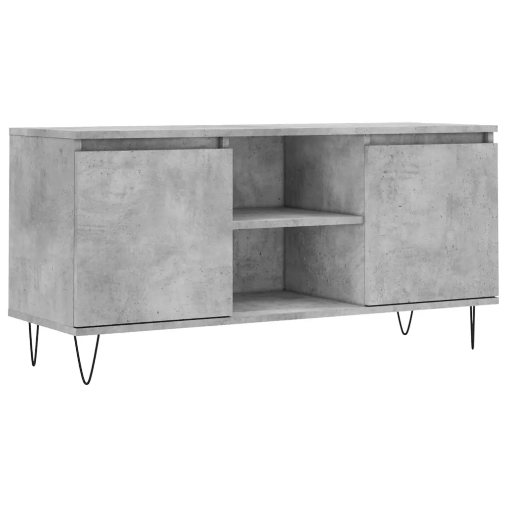 Mobile TV | Armadietto TV | Mobile Porta TV Grigio Cemento 104x35x50cm in Legno Multistrato