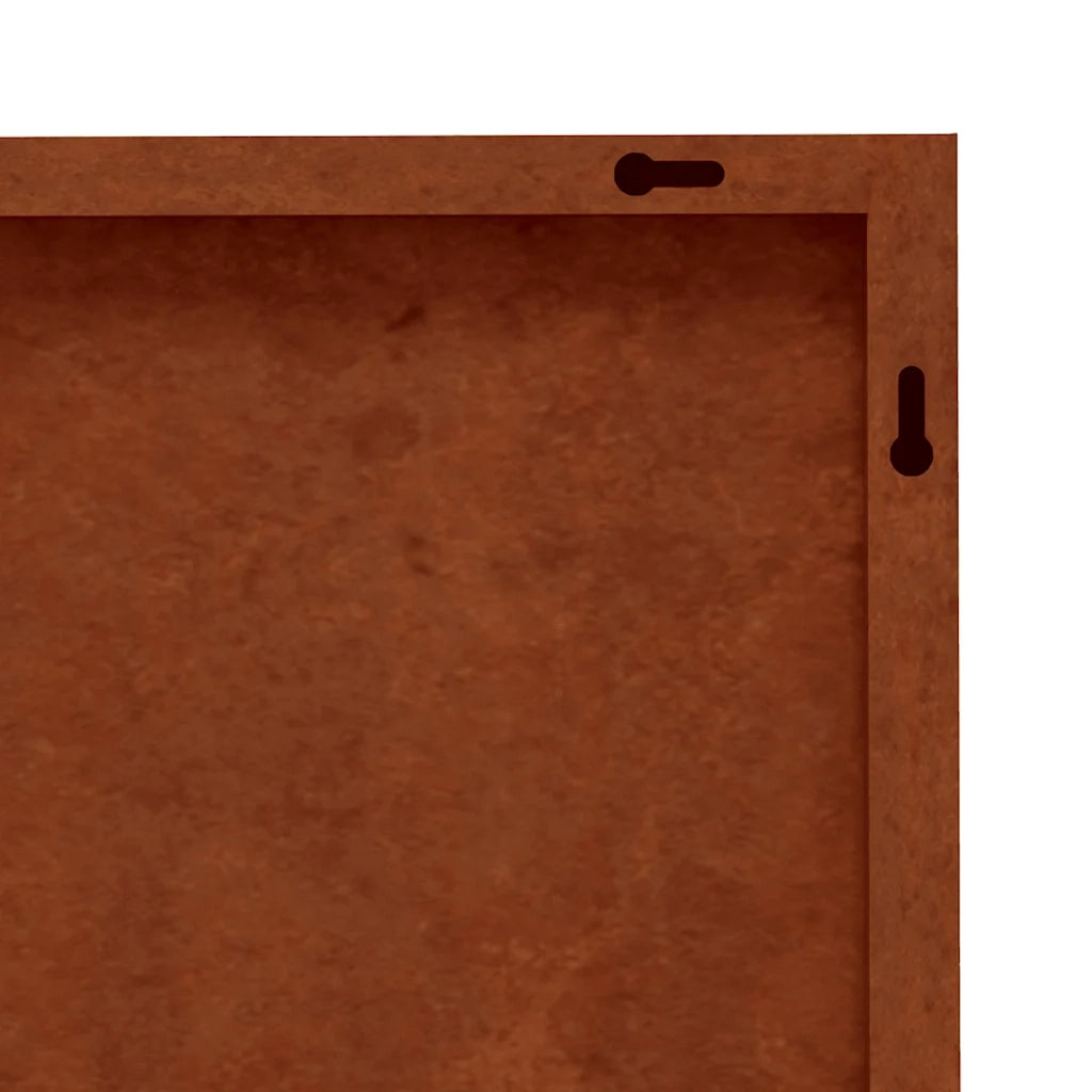 Decorazione Muro da Giardino-Decorazioni da giardino 105x55 cm Foglia Acciaio Corten