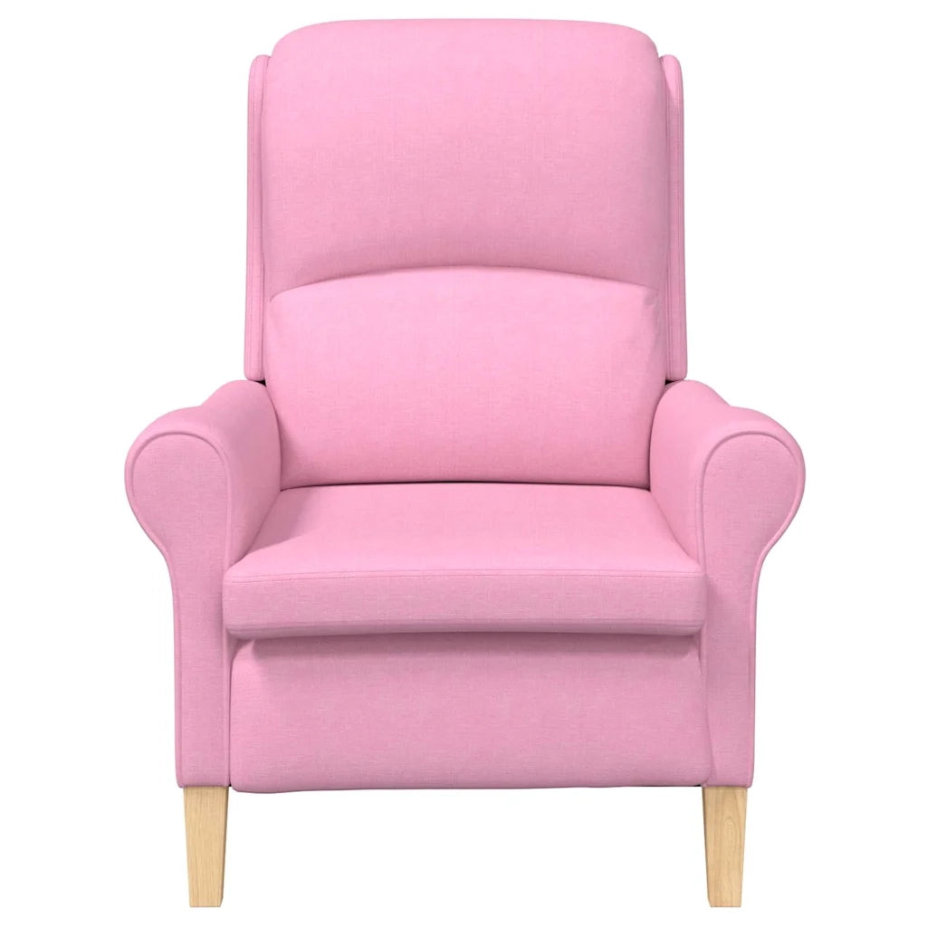Poltrona | Sedia Relax Rosa Tessuto