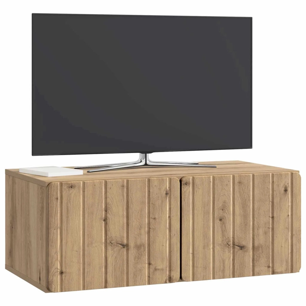 Mobile TV da Muro | Armadietto TV | Mobile Porta TV Rovere Artigianale 78,5 x 41 x 30 cm