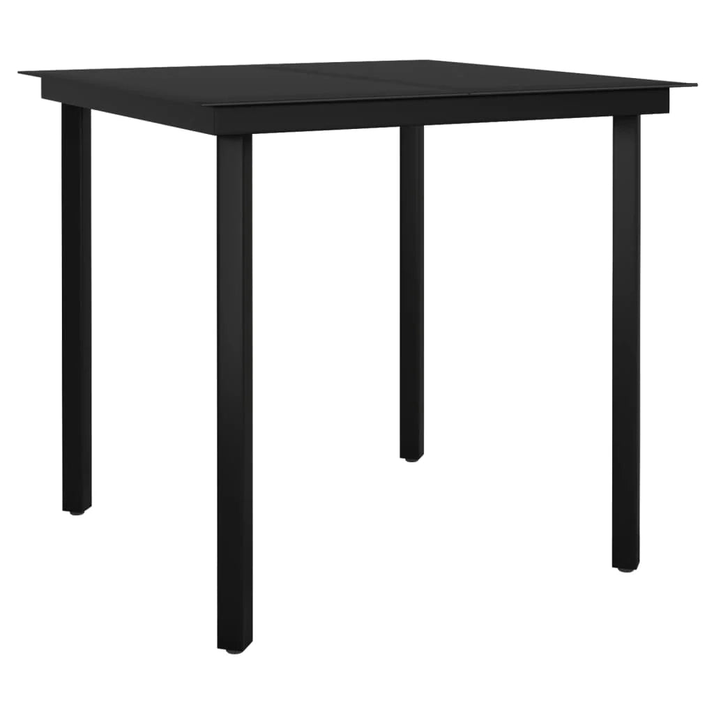 Set da pranzo da giardino per esterni 3 pezzi nero 02_0013659