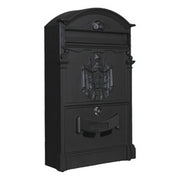 CASSETTA POSTALE REGIA NERO 9005 25,5X9X41CM