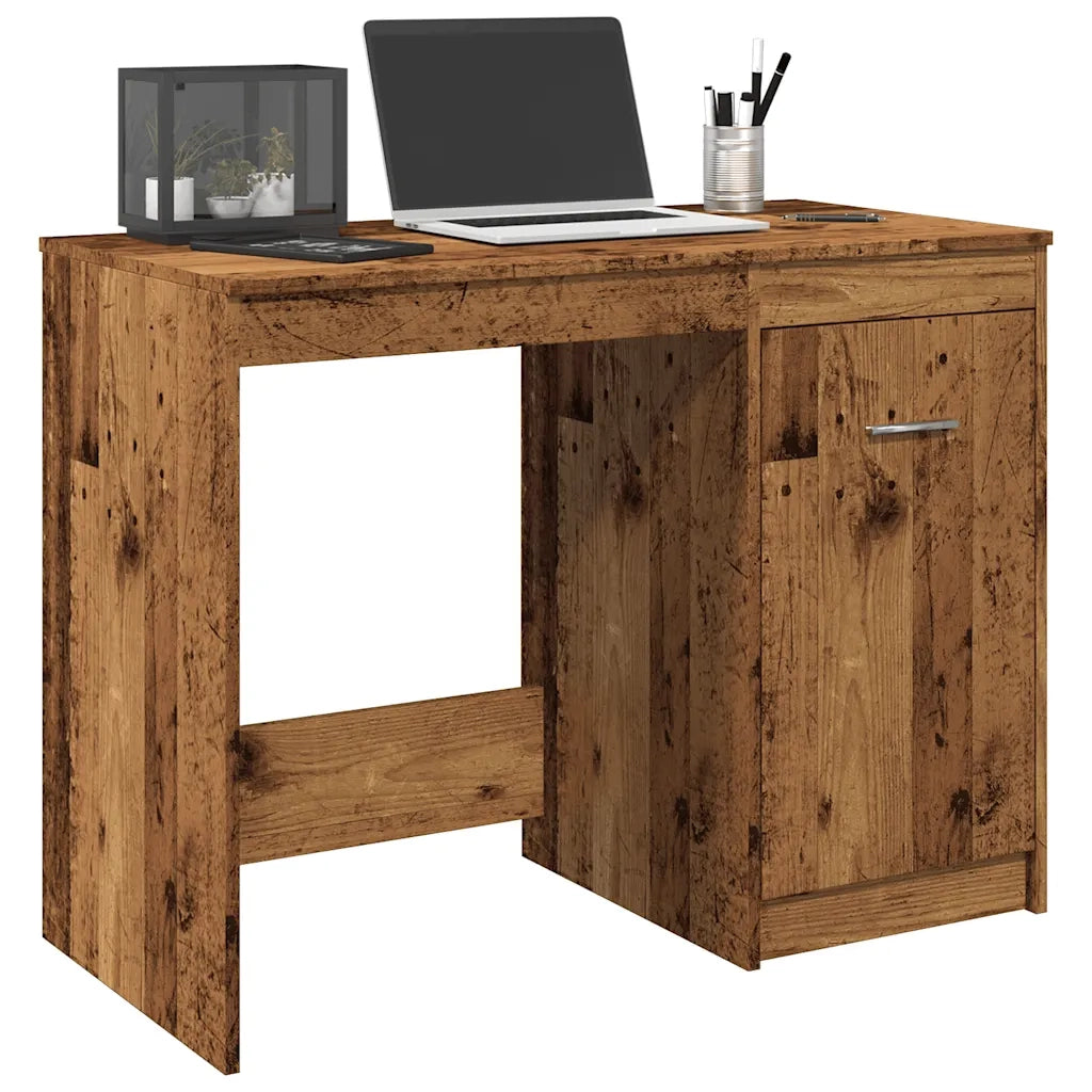 Scrivania Legno Antico 100x50x76 cm in Legno Multistrato 856002