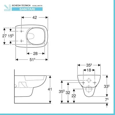 Sanitari sospesi Geberit con copriwc originale avvolgente  Fantasia