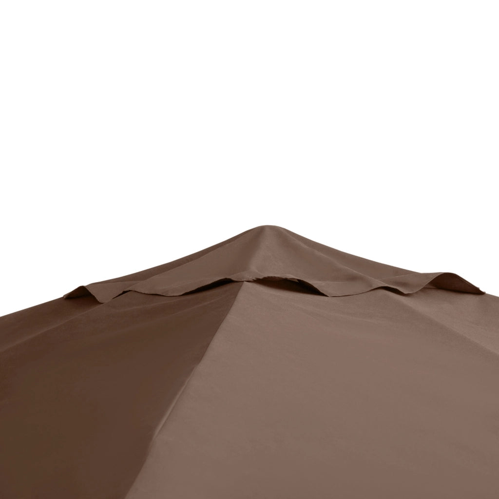 Telo di ricambio per gazebo in poliestere 180 g/m² color caffè con 8 fori per gazebo 295–300 × 295–300 cm