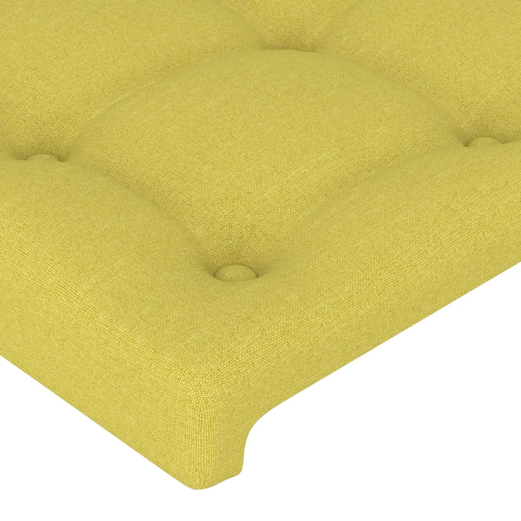 Testiera ad Orecchio Verde 103x23x118/128 cm in Tessuto