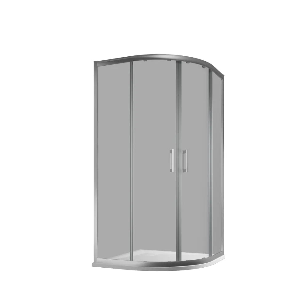 Box doccia 80x80cm semicircolare apertura scorrevole cristallo 6mm trasparente h170 | Java