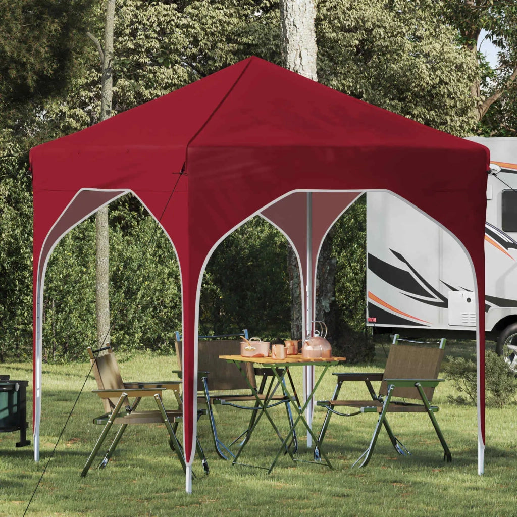 Tenda per feste a pop-up-Gazebo 194 x 194 x 245 cm Borgogna