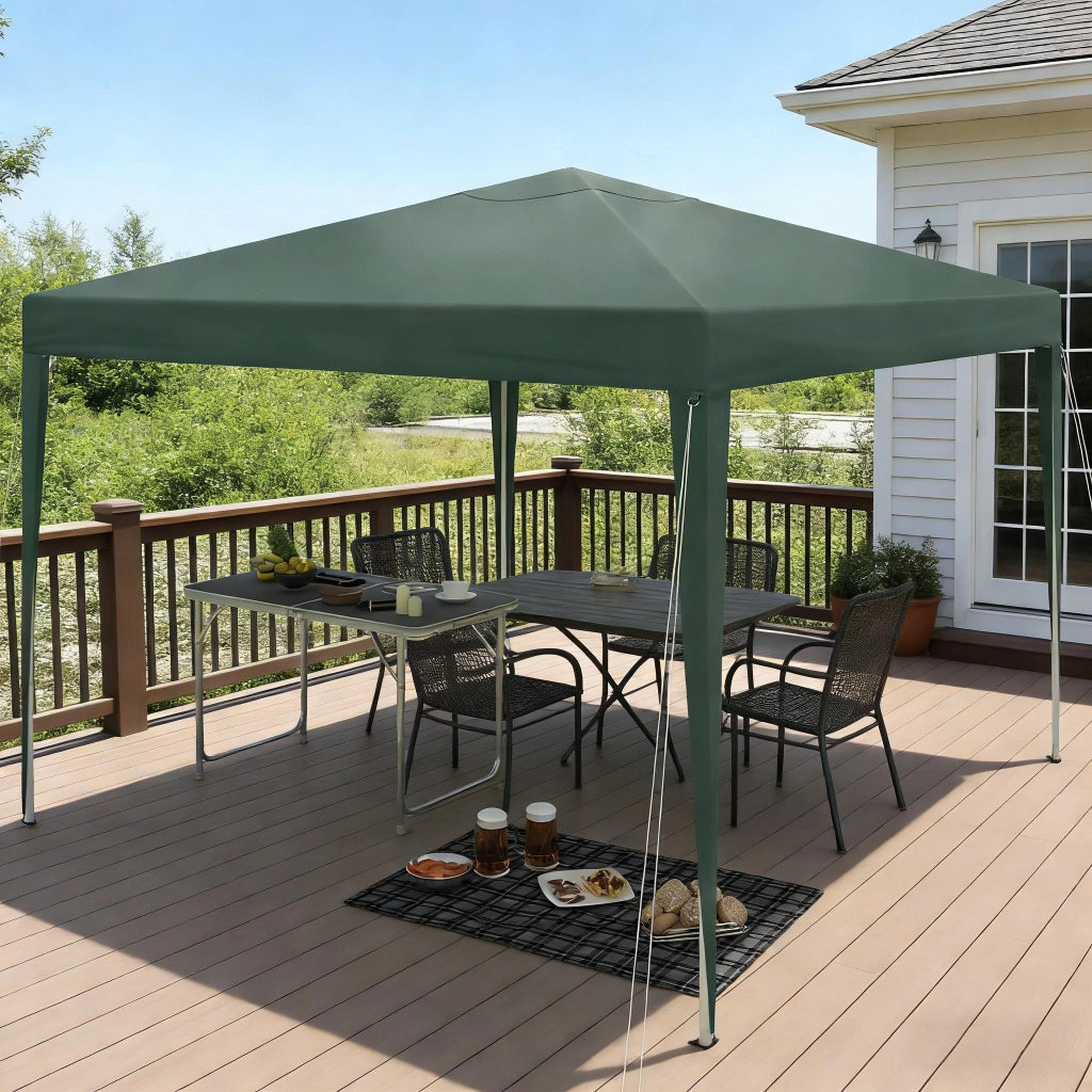 GAZEBO 3x3 m Regolabile Verde