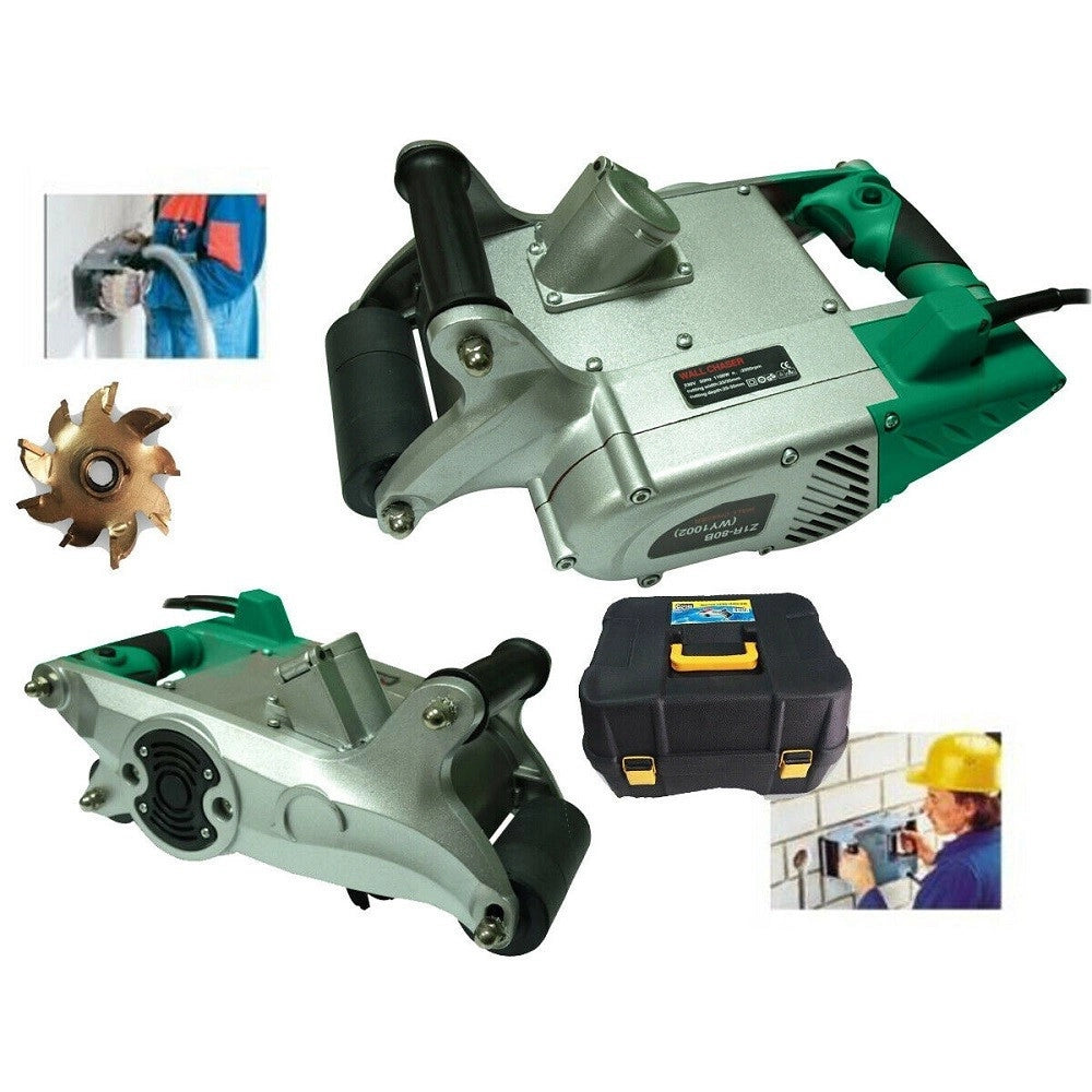 Trade Shop - Tracciatrice Scanalatrice Scanalatore A Fresa 25mm Per Muro Professionale 1100 W -