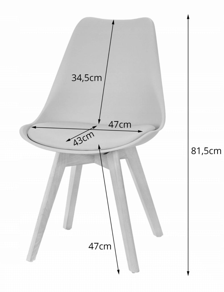 Set tavolo rettangolare Valora 120x80 rovere Sonoma + 4 sedie RIKX bianche