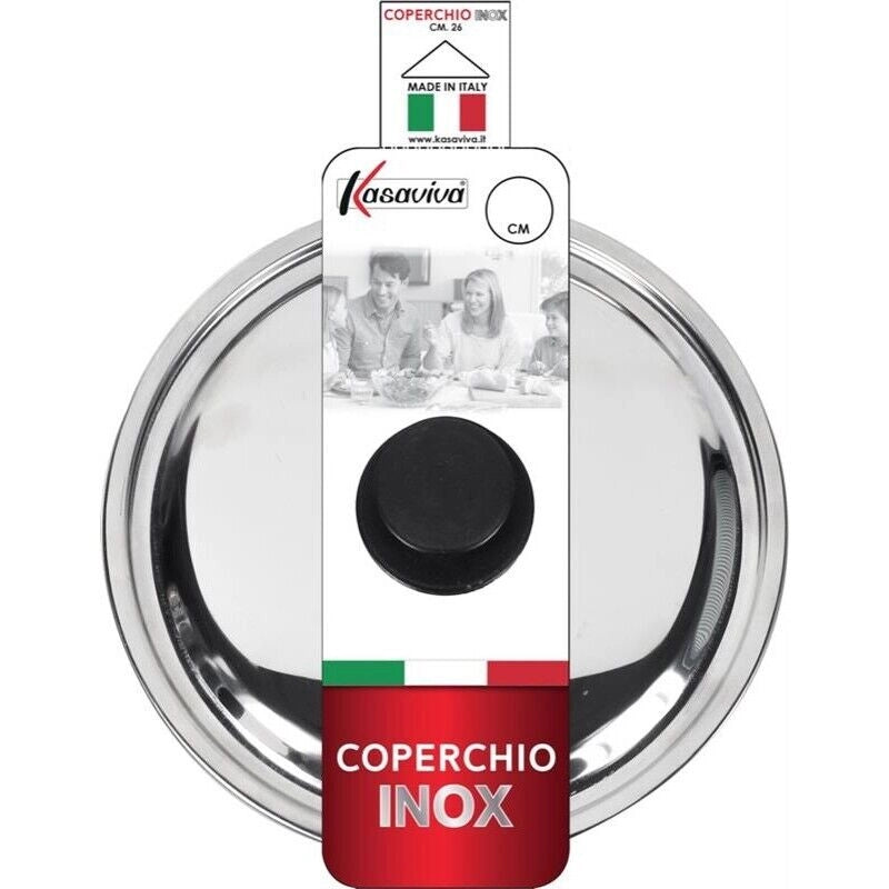 COPERCHIO IN ACCIAIO INOX 36 CM BOMBATO