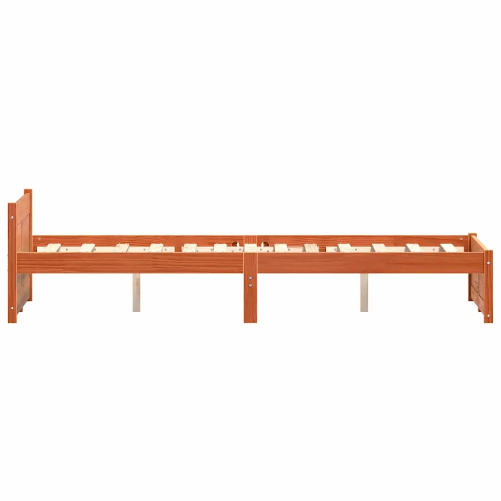 Struttura del letto Marrone cerato 205.5 x 95.5 x 51 cm