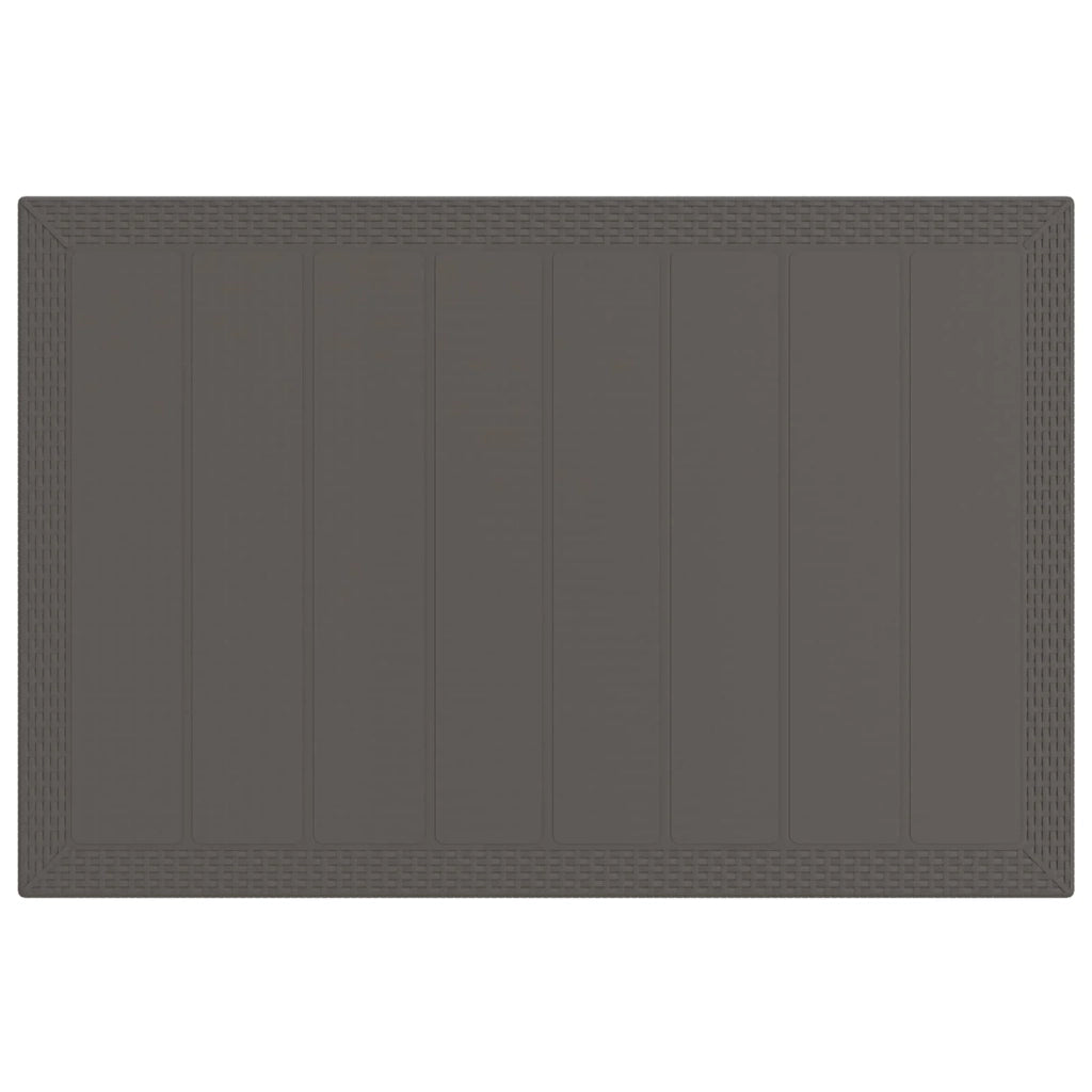 Set da Pranzo per Giardino 5 pcs Grigio chiaro e panna PP 3430067