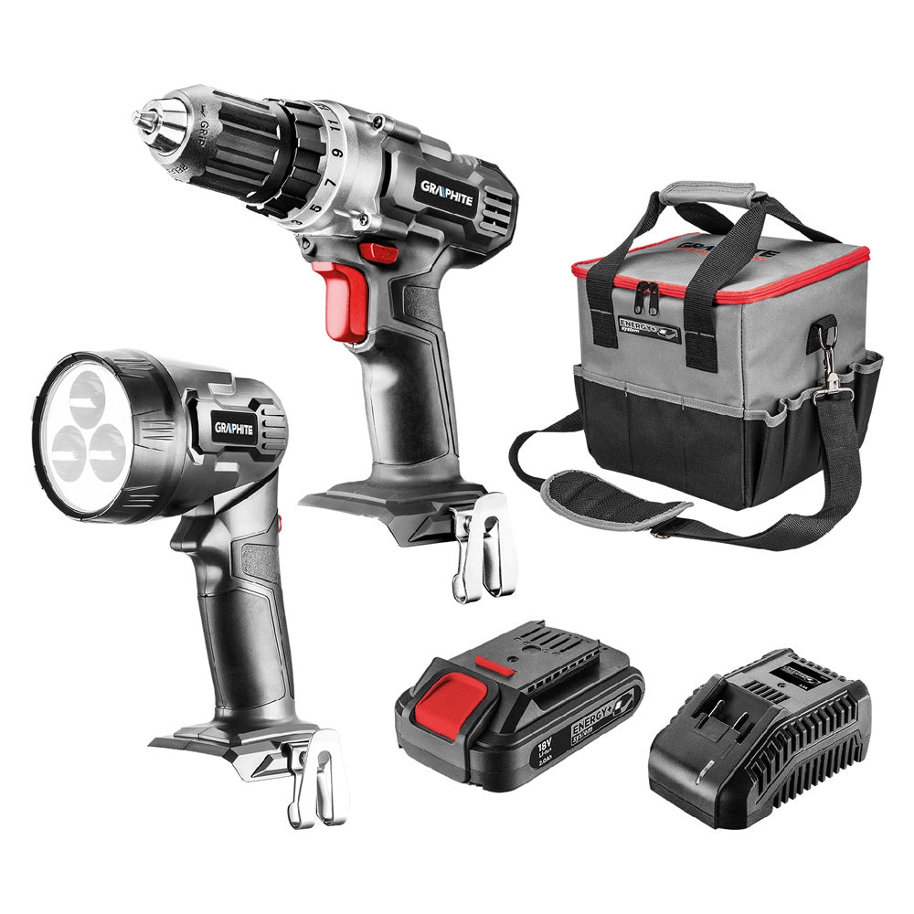 1cf set trapano avvitatore con accessori 'energy +' set 5 pezzi cod:ferx.5107033nlm