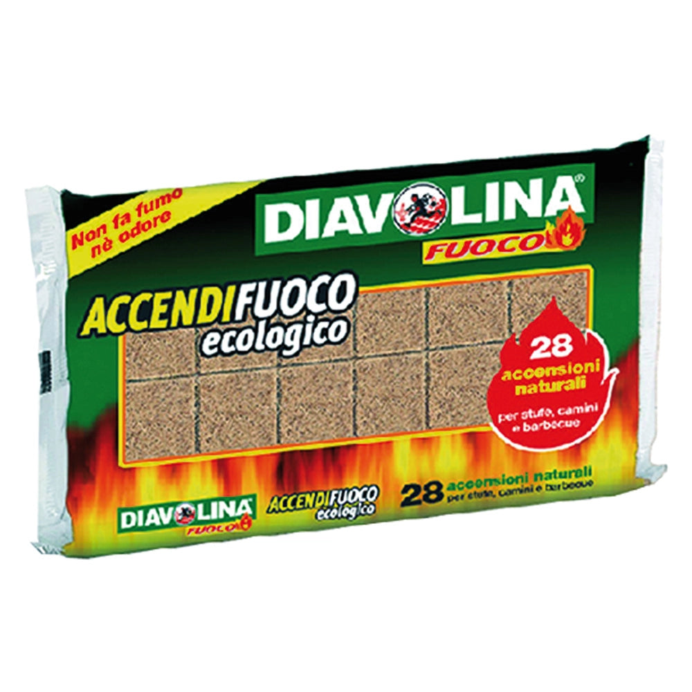 24cf diavolina 'accendifuoco ecologica' 28 cubi - art. 15312 cod:ferx.7008210nlm