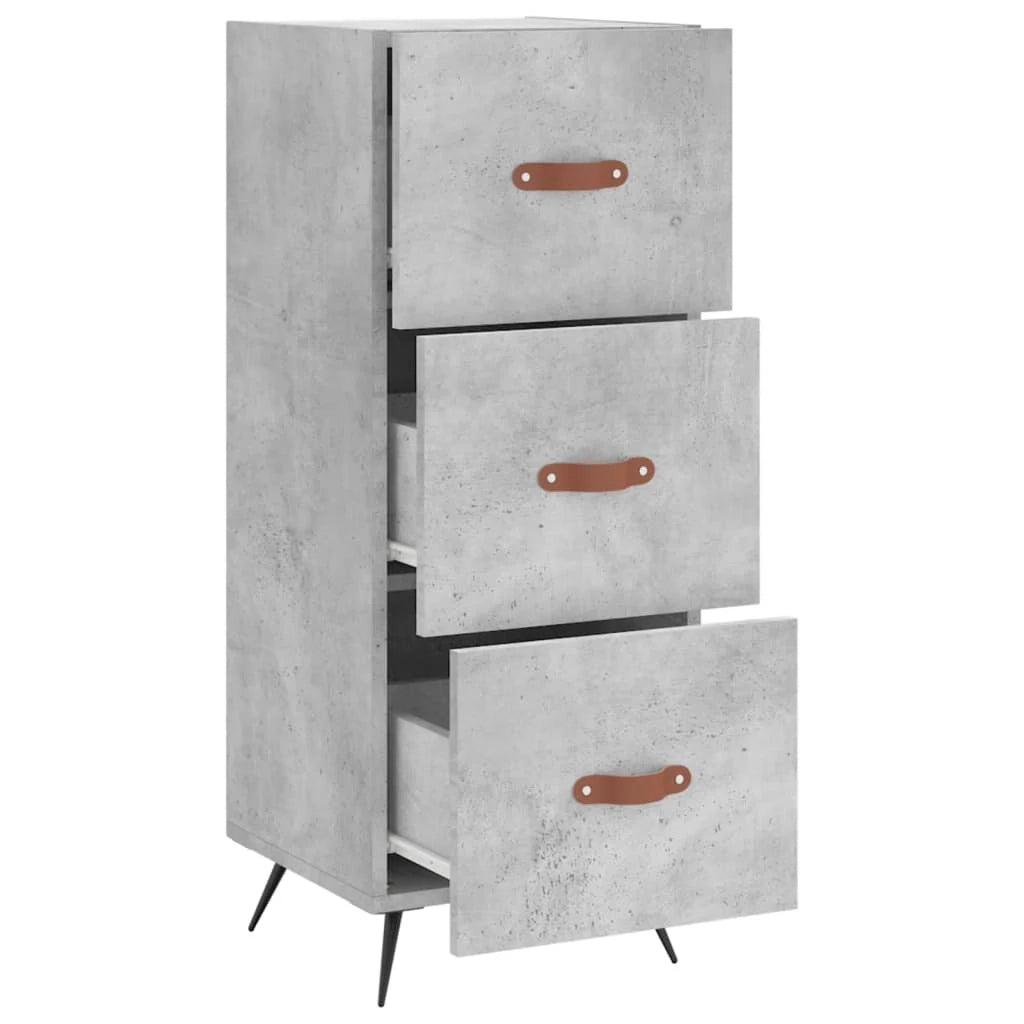 Buffet credenza cassettiera mobiletto mobile contenitore organizer per cucina soggiorno salotto 34,5 x 34 x 90 cm legno ingegnerizzato grigio 02_0031875