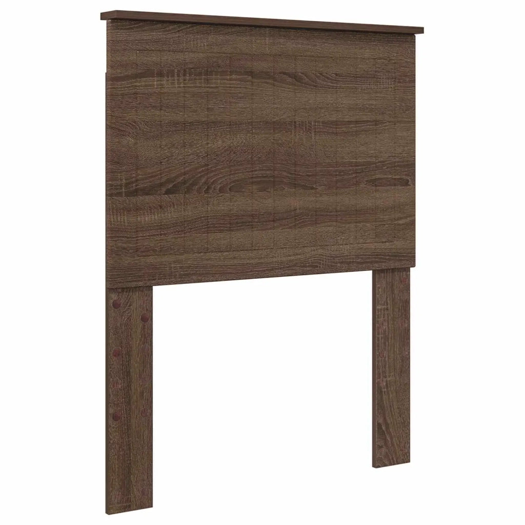 Struttura del letto con cassetto-Giroletto con contenitore-Rete del Letto Rovere Marrone 75 x 190 cm 198126